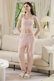 mySundaze Solid Color Microfiber Loungewear Pants
