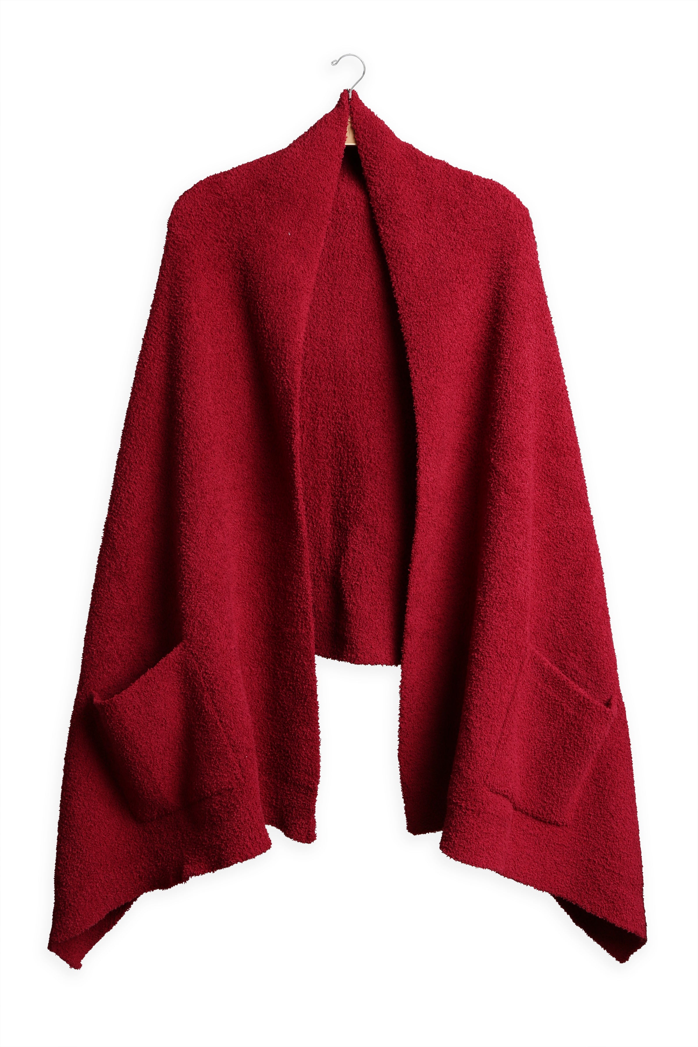mySundaze Solid Color Microfiber Shawl w/ Pockets