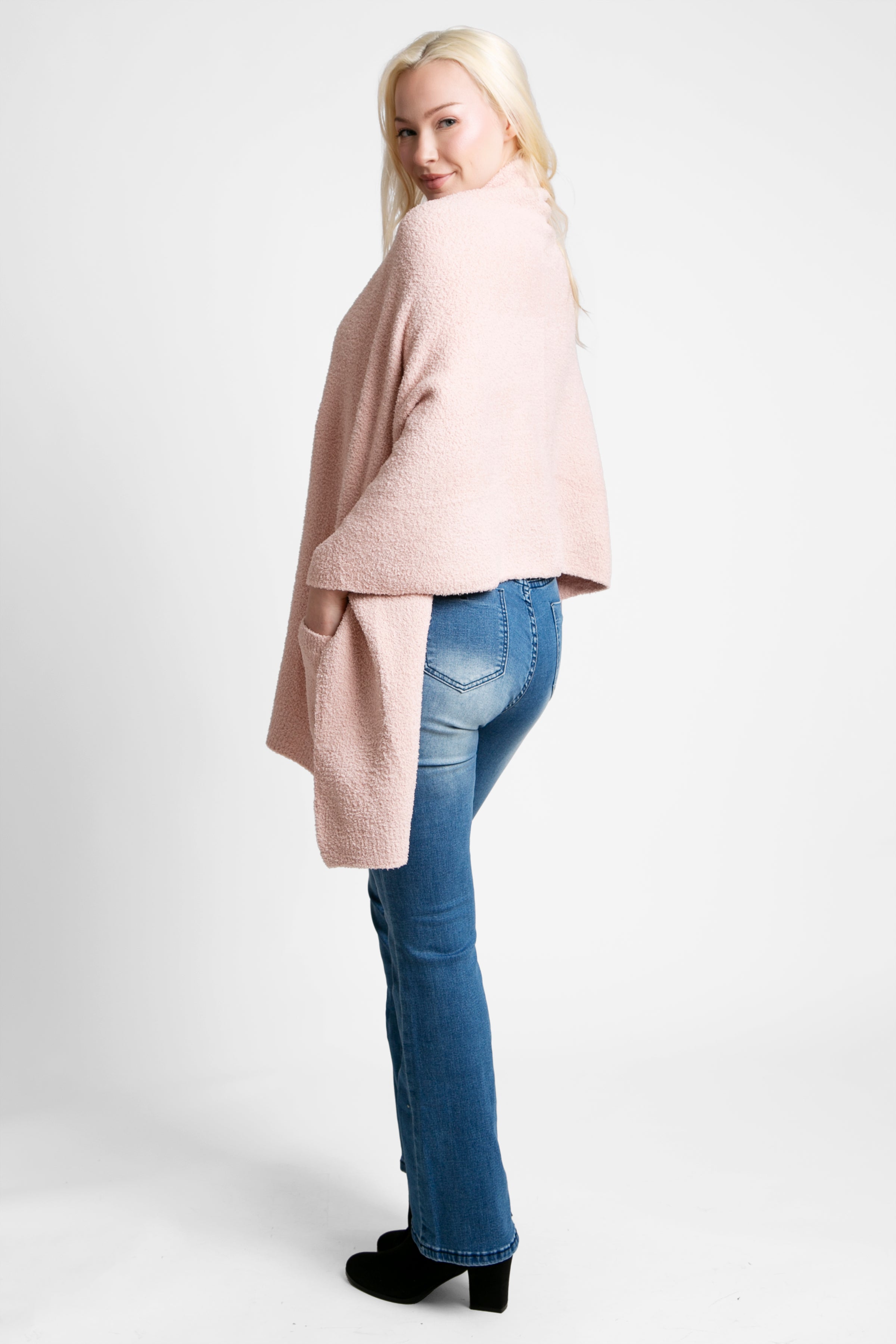mySundaze Solid Color Microfiber Shawl w/ Pockets