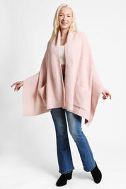 mySundaze Solid Color Microfiber Shawl w/ Pockets
