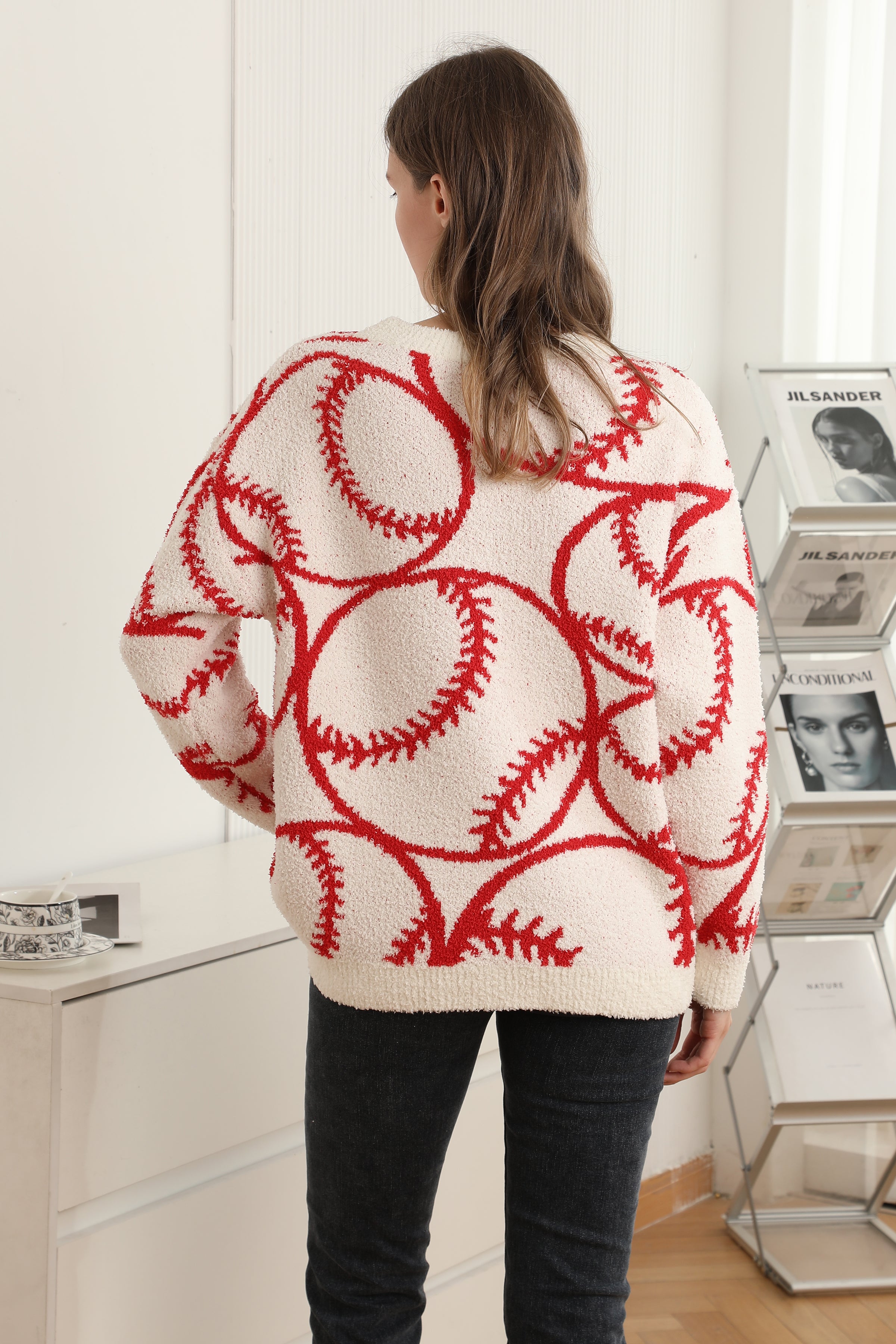 mySundaze Baseball Microfiber Sweater