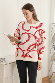 mySundaze Baseball Microfiber Sweater