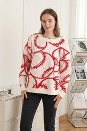 mySundaze Baseball Microfiber Sweater