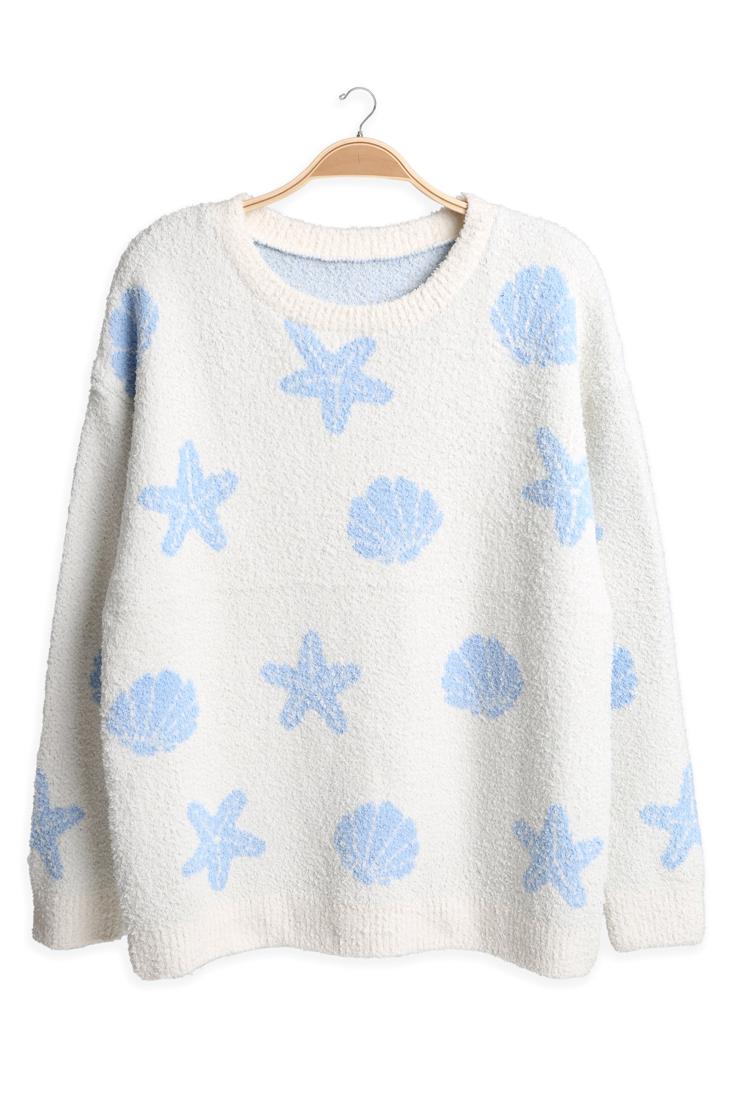 mySundaze Sea Shells Microfiber Sweater