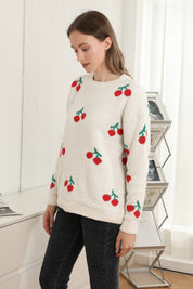 mySundaze Cherry Microfiber Sweater