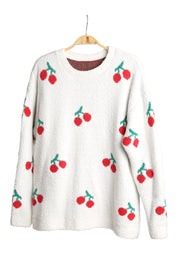 mySundaze Cherry Microfiber Sweater