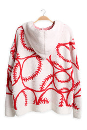 mySundaze Baseball Microfiber Hooded Sweater