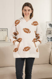 mySundaze Football Microfiber Hooded Sweater