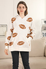mySundaze Football Microfiber Hooded Sweater