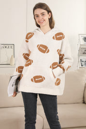 mySundaze Football Microfiber Hooded Sweater