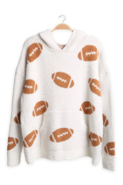 mySundaze Football Microfiber Hooded Sweater