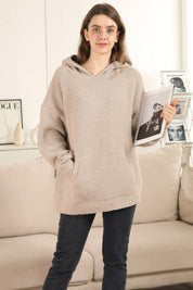 mySundaze Solid Microfiber Hooded Sweater