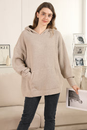 mySundaze Solid Microfiber Hooded Sweater