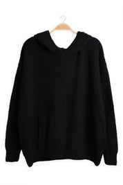mySundaze Solid Microfiber Hooded Sweater