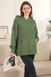 mySundaze Solid Microfiber Hooded Sweater