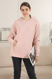 mySundaze Solid Microfiber Hooded Sweater