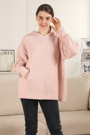 mySundaze Solid Microfiber Hooded Sweater