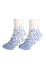 mySundaze Two-Tone Fuzzy Mini Crew Socks Set of 6 Pairs