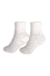mySundaze Two-Tone Fuzzy Mini Crew Socks Set of 6 Pairs