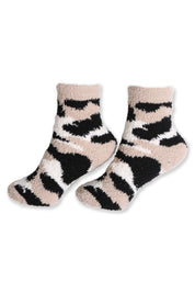 mySundaze Camouflage Fuzzy Mini Crew Socks Set of 6 Pairs