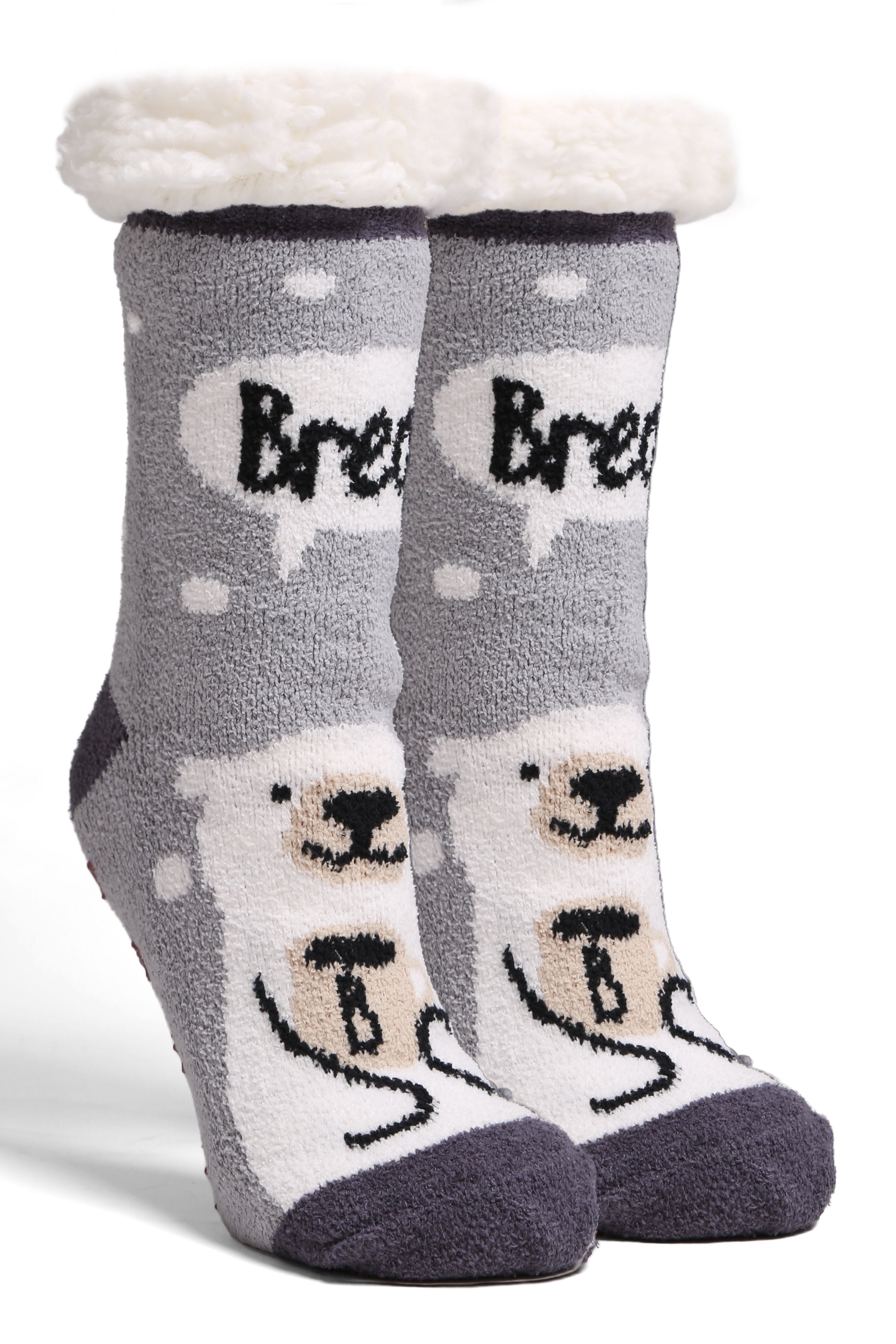 mySundaze Cute Animals Sherpa Socks Set of 6 Pairs