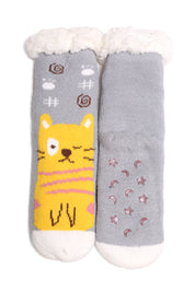 mySundaze Cute Animals Sherpa Socks Set of 6 Pairs