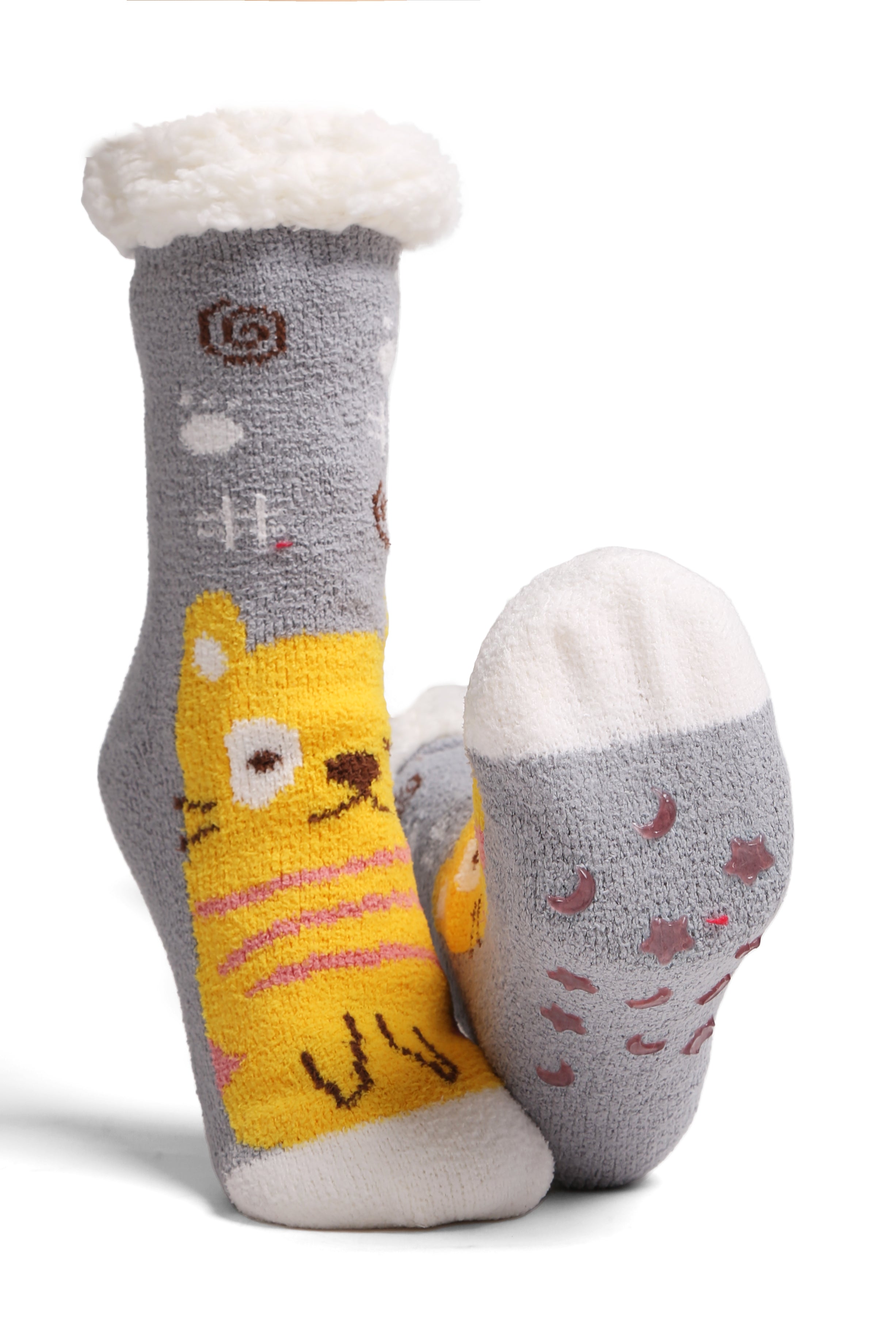 mySundaze Cute Animals Sherpa Socks Set of 6 Pairs