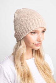 mySundaze Solid Microfiber Beanie Hat with Ribbed Trim