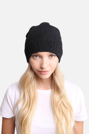 mySundaze Solid Microfiber Beanie Hat with Ribbed Trim