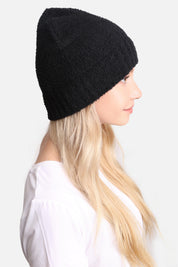 mySundaze Solid Microfiber Beanie Hat with Ribbed Trim