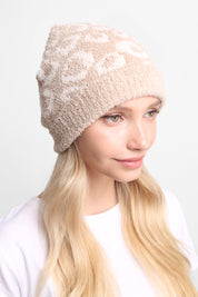 mySundaze Leopard Microfiber Beanie Hat
