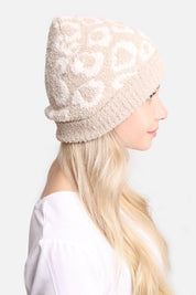mySundaze Leopard Microfiber Beanie Hat