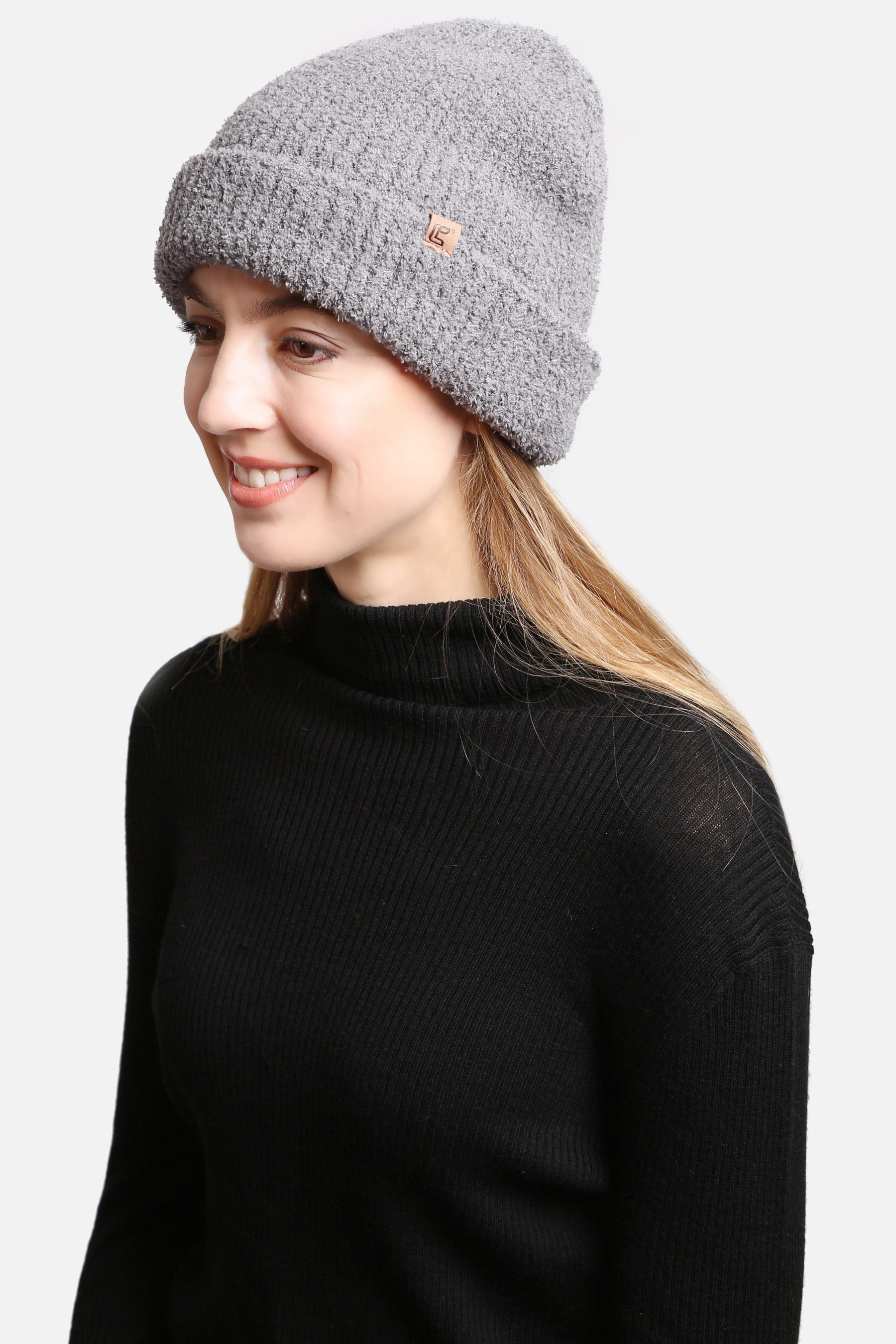 mySundaze Solid Double Layered Microfiber Beanie