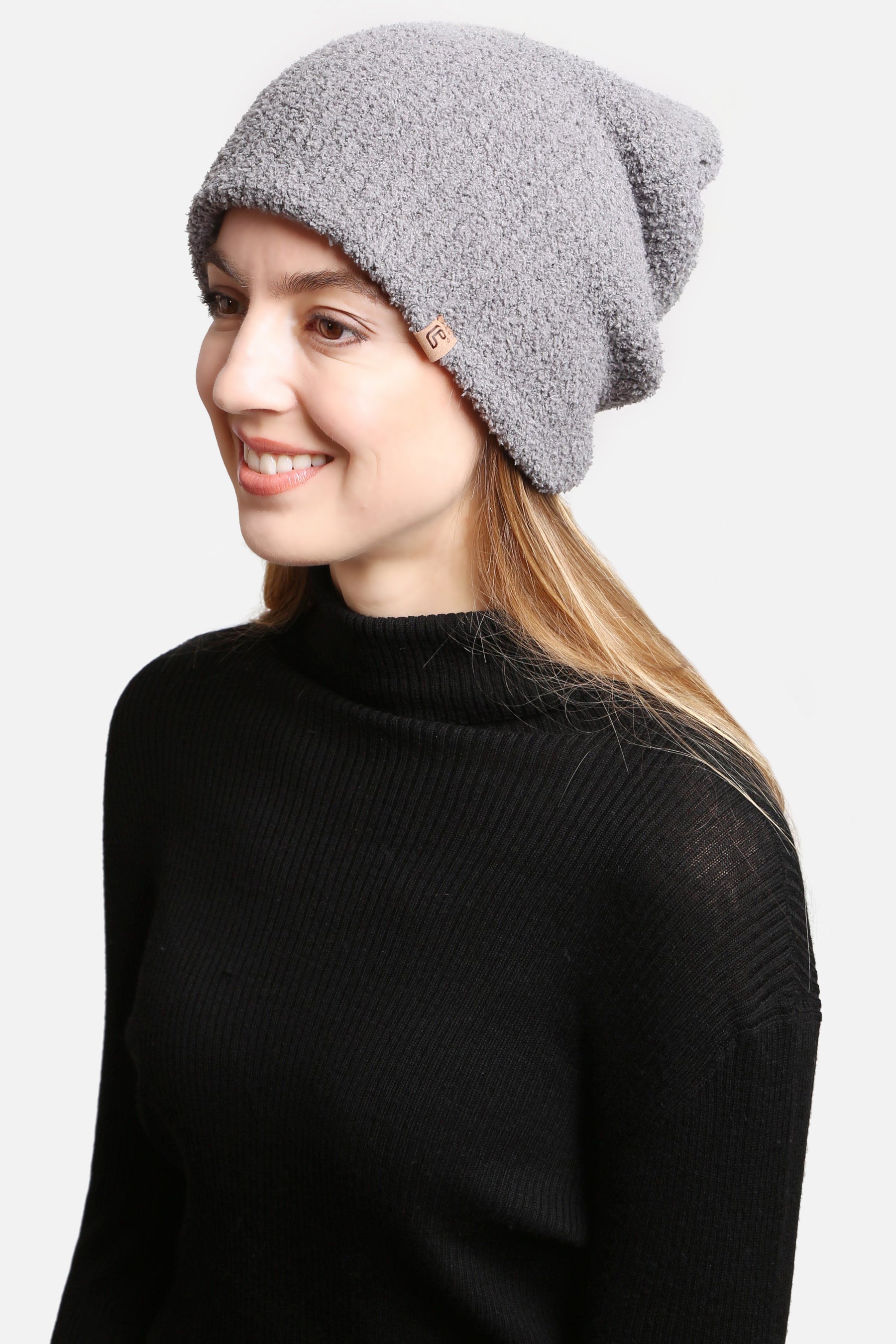 mySundaze Solid Double Layered Microfiber Beanie