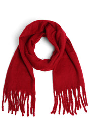 mySundaze Fuzzy Solid Oblong Scarf w/ Fringe